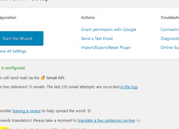Install post man smtp