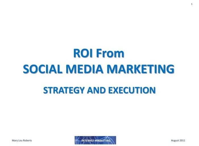 Understanding social media roi in b2b marketing