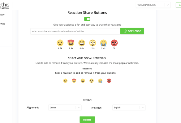 How to use sharethis