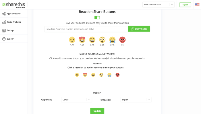 How to use sharethis