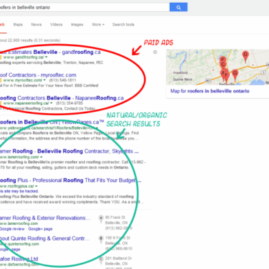 Value of organic search versus paid search for private schools
