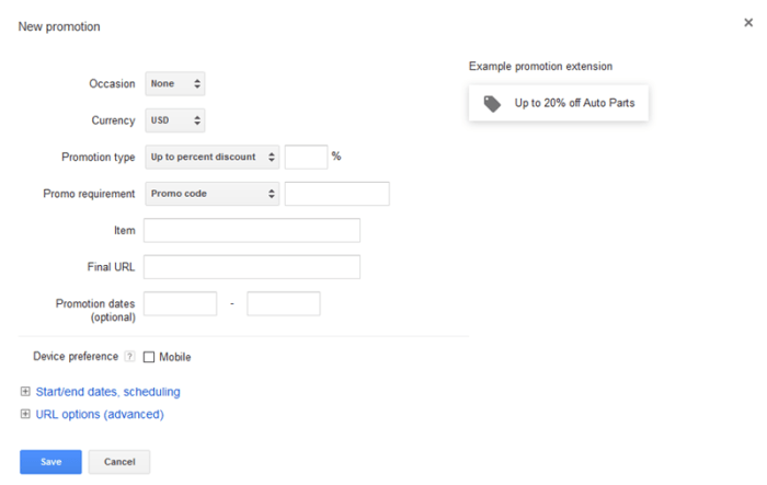 Adwords introduces new promotion extensions custom intent audiences ad variations testing
