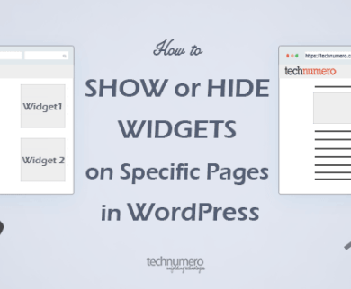Hide widgets wordpress templatetoaster blog method