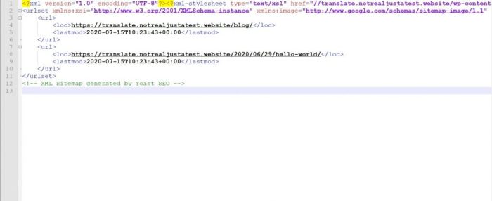 How to easily create a multilingual sitemap in wordpress
