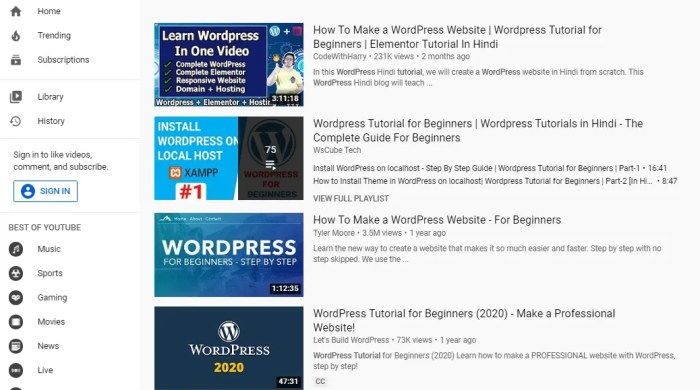Analysis of indexing data wix vs wordpress