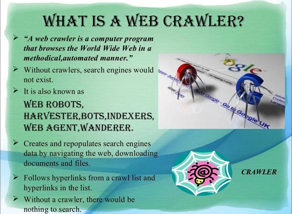 Web crawler and the important things it does