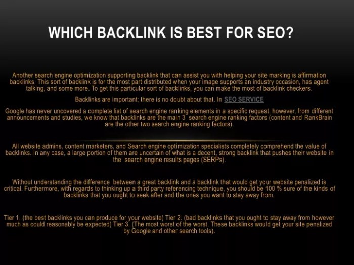 What makes a great seo backlink