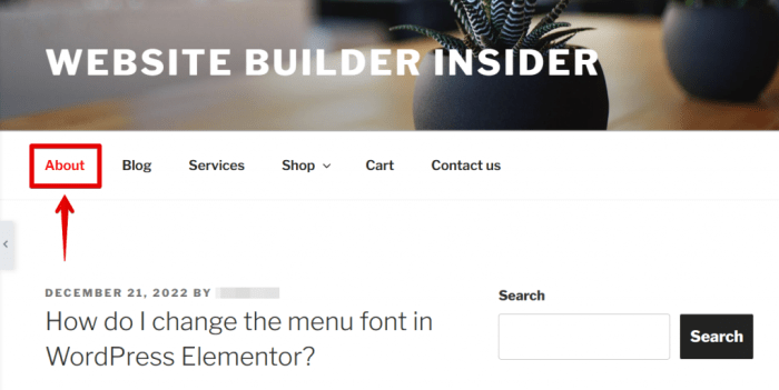 Change menu headings in wordpress