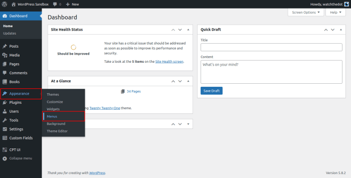 How to highlight a menu item in wordpress