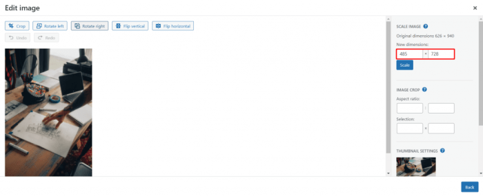 How to easily serve scaled images in wordpress