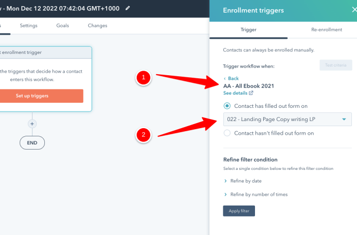 Hubspot workflows essential features