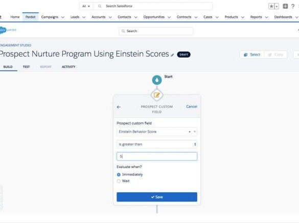 Pardot einstein putting to use ai in b2b marketing automation full throttle