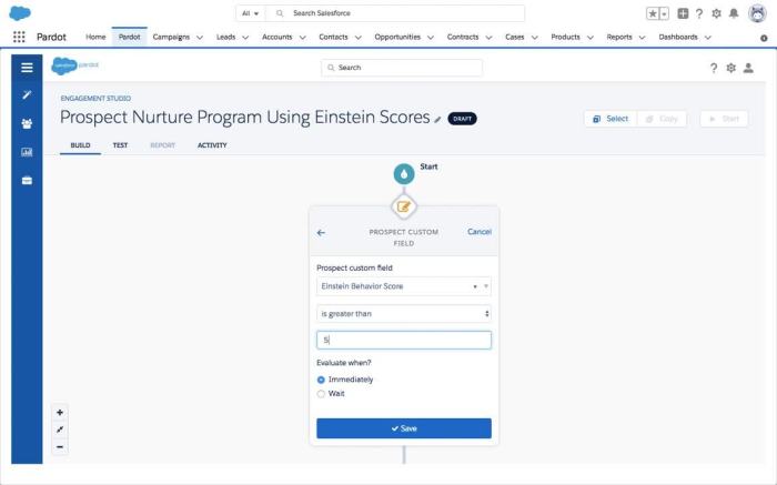 Pardot einstein putting to use ai in b2b marketing automation full throttle
