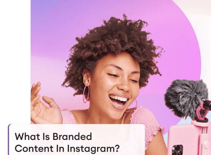 Instagram branded content format