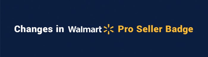 Walmart marketplace and the coveted pro seller badge