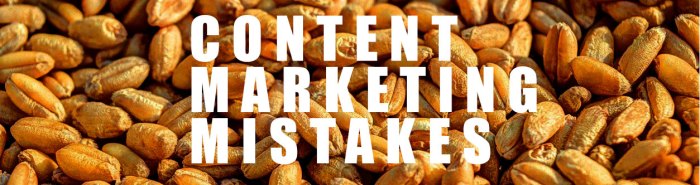 B2b content marketing blunders