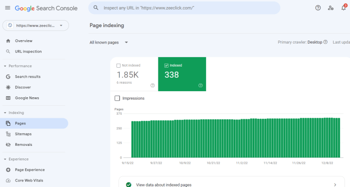 How to use google search console to get all pages indexed