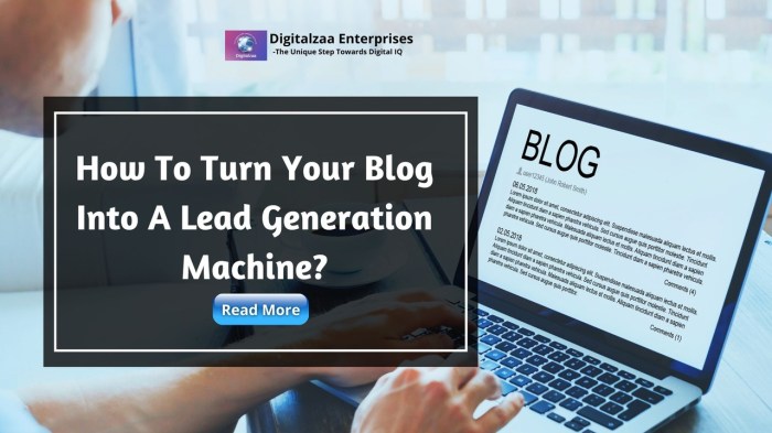 Bloggers 4 tips blog lead generating machine