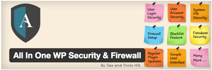 All in one wp security firewall wordpress plugin